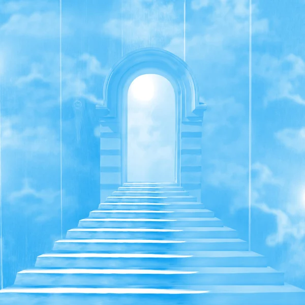 The stairway to heaven leading to God — Stock Photo, Image