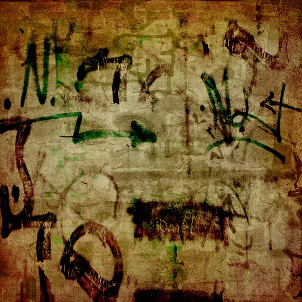 Eski duvardaki graffiti tarzıyla sade metin — Stok fotoğraf