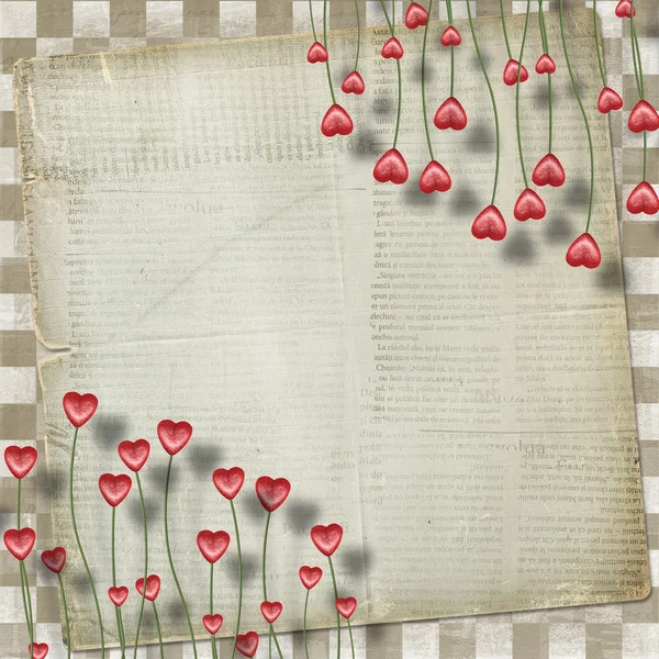 Tarjeta de felicitación a San Valentín — Foto de Stock