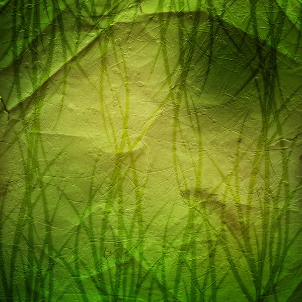 与古代装饰的圣帕特里克的 grunge 绿色背景 — 图库照片