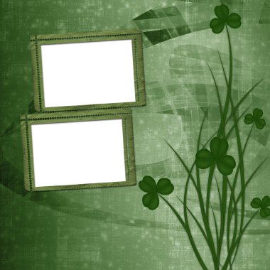 St patrick's day için tasarım. çiçek süsleme.