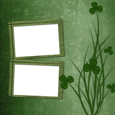 St patrick's day için tasarım. çiçek süsleme.