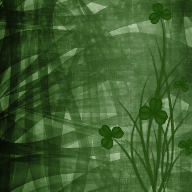 St patrick's day için tasarım. çiçek süsleme.