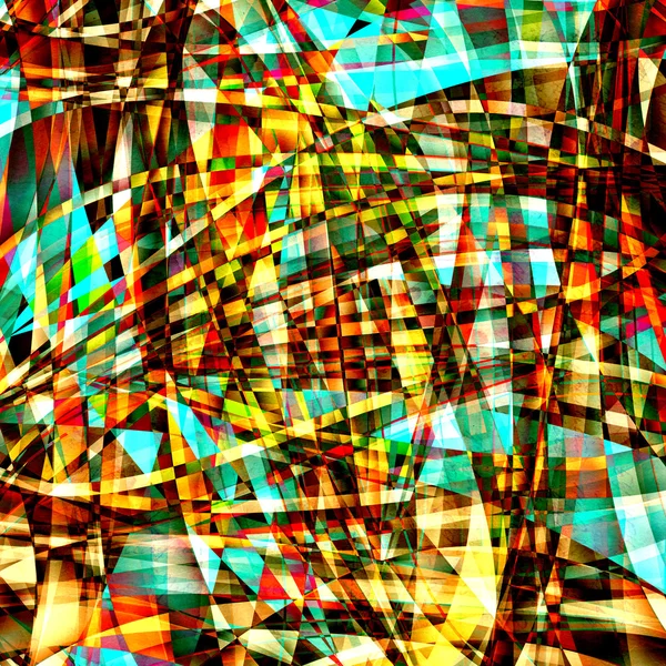 Abstract chaotic pattern with colorful translucent curved lines — Stock Photo, Image