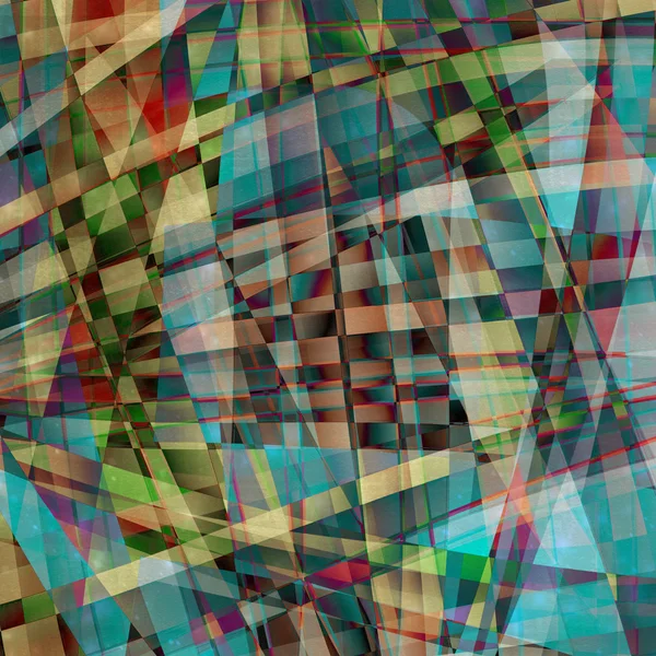 Patrón caótico abstracto con líneas curvas translúcidas coloridas — Foto de Stock