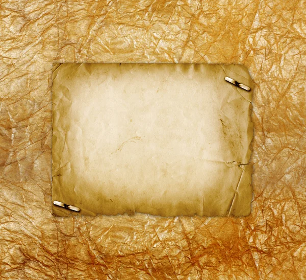 Grunge design de papel alienado em estilo scrapbooking no ouro — Fotografia de Stock