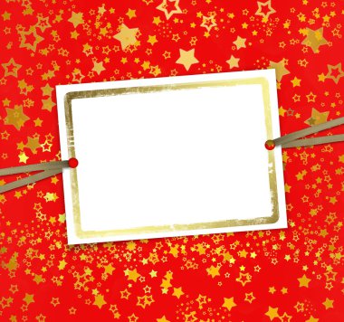 Altın sta ile güzel bir arka plan karede tebrik kartı