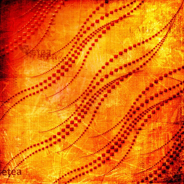 Old grunge background with abstract swirls ornament — Stock Photo, Image