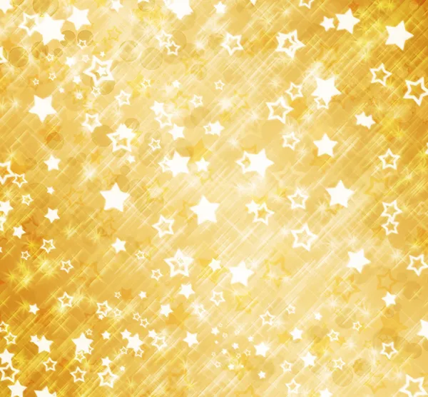 Abstract background with snowflakes, stars and blur boke — Stock Photo, Image