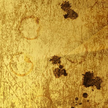 noktalar kahve veya çay ile paslı metal levha