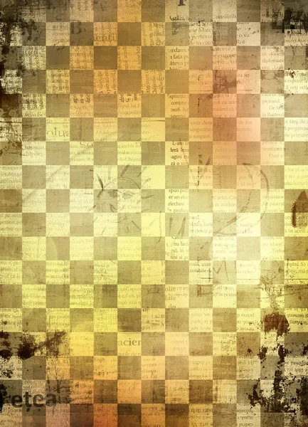 Abstract chess background for design with grunge papers — Stock Photo, Image