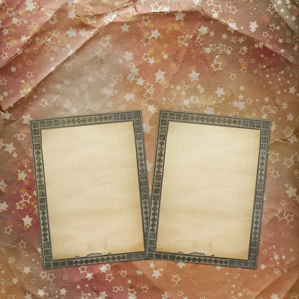 Grunge ancient used background in scrapbooking style with old ar — Stock Photo, Image