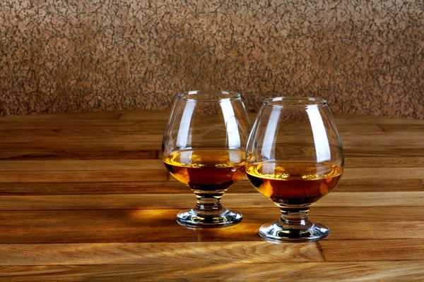 Two goblets of brandy — Stock Photo, Image