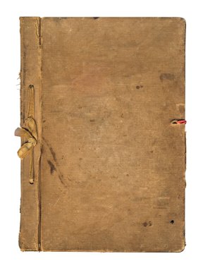 kurdele ile eski yıpranmış kitap kapağı