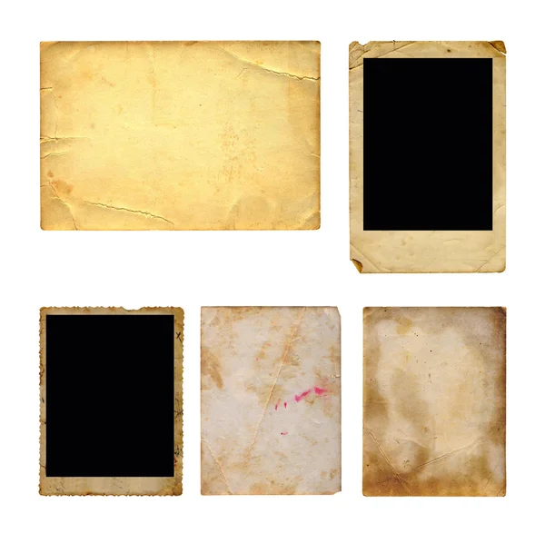 Conjunto de papel fotográfico antiguo — Foto de Stock