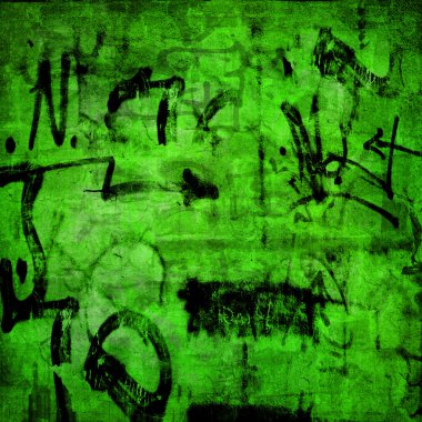Eski duvardaki graffiti tarzıyla sade metin