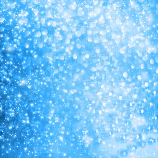 Blue Christmas background with bokeh effect — Stock Photo, Image