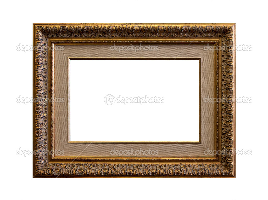 Picture gold wooden frame