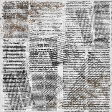 Grunge abstract newspaper background clipart