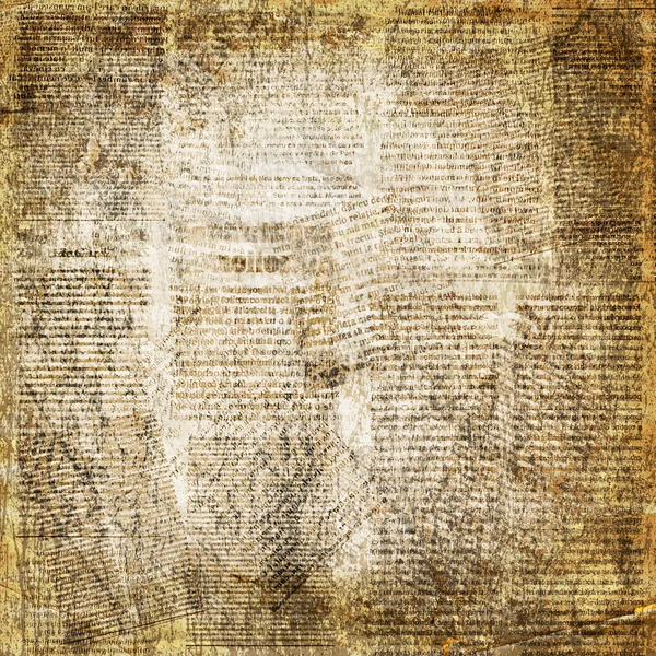 Grunge abstract newspaper background — Stock Photo, Image