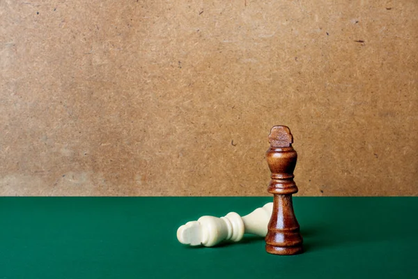 Wooden chess figures — Stock Photo, Image