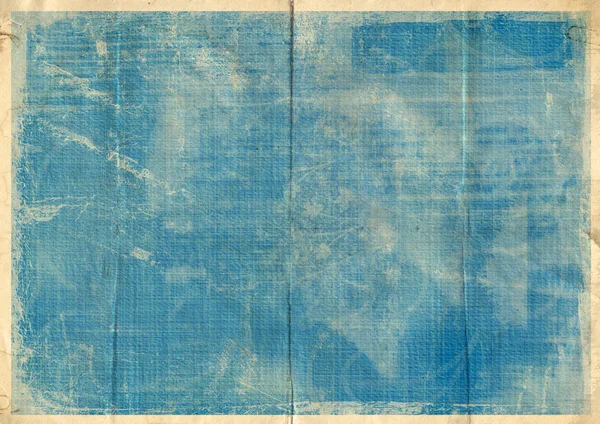 Старая смятая винтажная карта с грязными пятнами и пятнами — стоковое фото