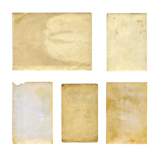 Set of  old photo paper texture — Stock Photo, Image