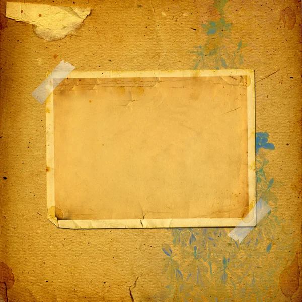 Old vintage album with paper frames — Stock Photo, Image
