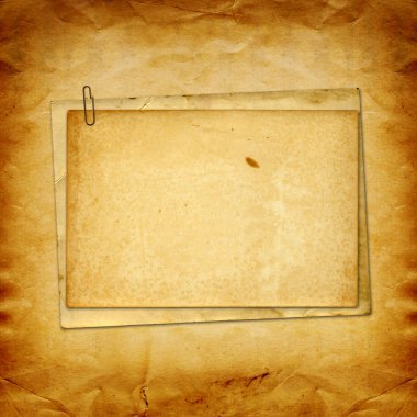 Vintage kağıt ile çerçeve