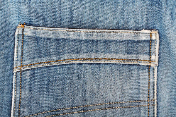 Blue Jeans Gesäßtasche. schöner lässiger Stil — Stockfoto