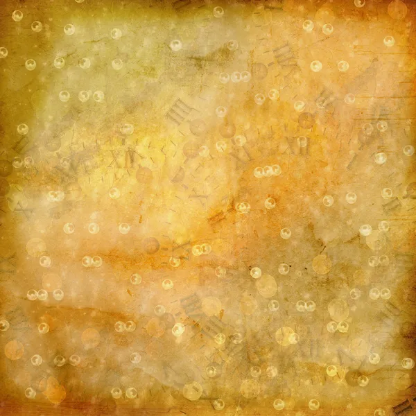 ゴールド orna スクラップブッ キング スタイルで抽象的な古代背景 — ストック写真