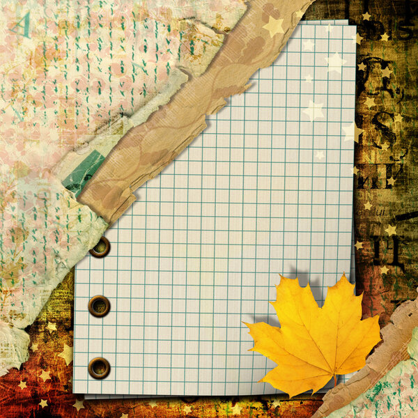 Abstract beautiful background in the style of mixed media with a