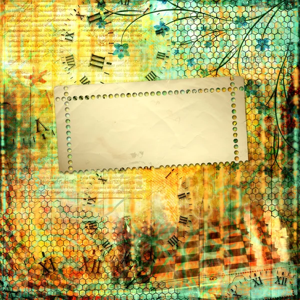 Абстрактно красивый фон в стиле смешанных медиа с f — стоковое фото