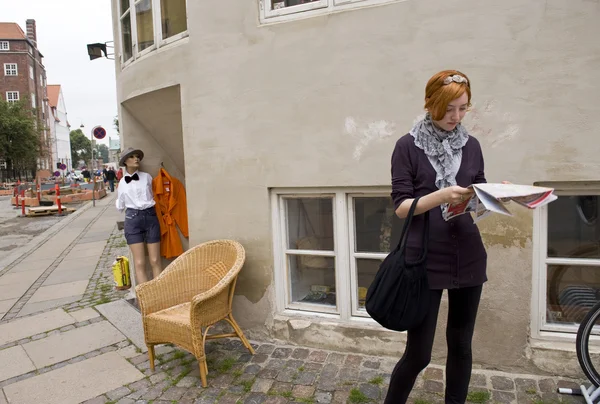 На вулиці в Копенгагені — стокове фото