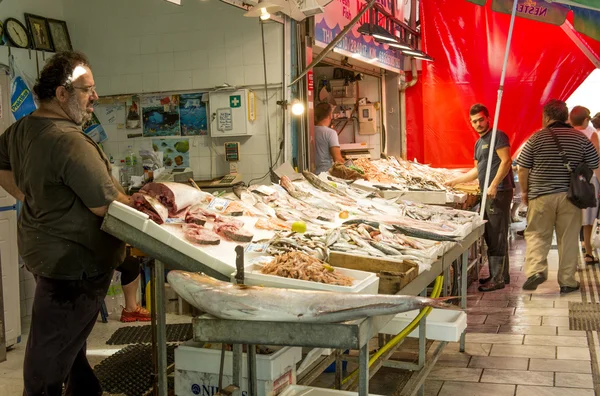 Fresh seafood market — Stock Photo, Image