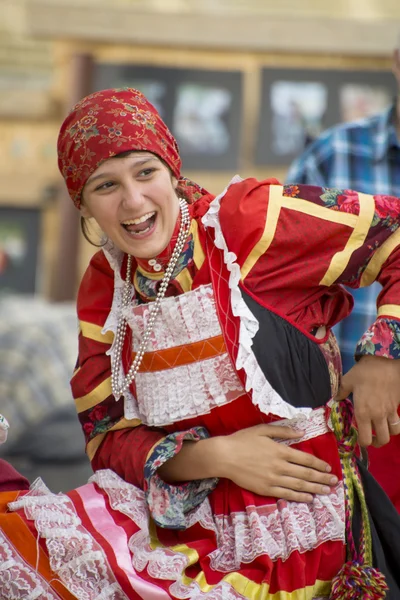 Vestiti nazionali russi . — Foto Stock