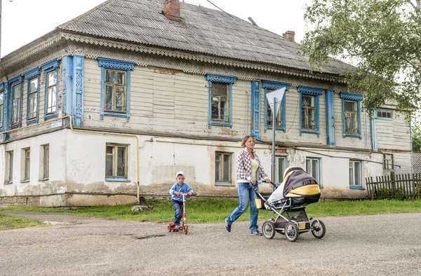 Russian village life — Stock Photo, Image