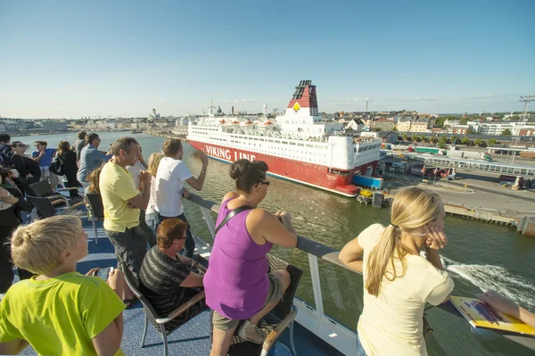 Cruise gemisi yolcuları — Stok fotoğraf