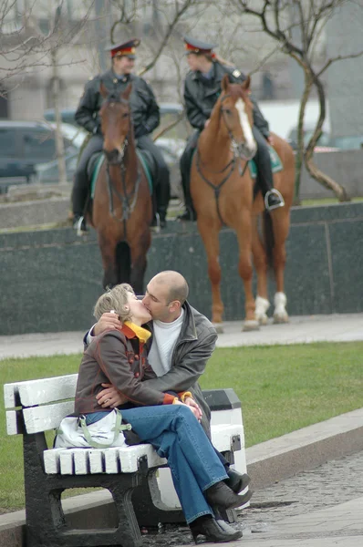 Guarda de beijo — Fotografia de Stock