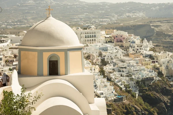 Santorini kopule — Stock fotografie