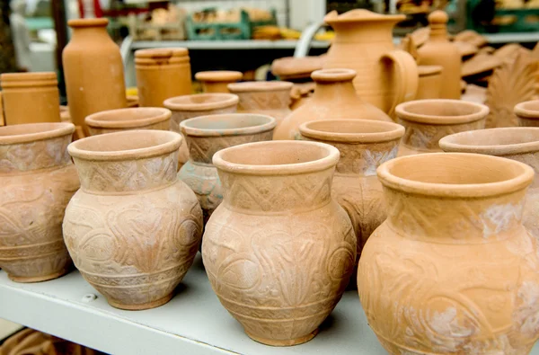 Greece ceramic pots — Stock Photo, Image