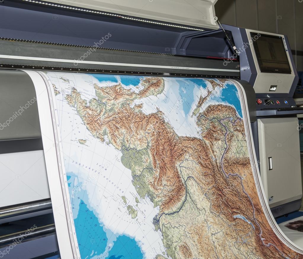 Plotter plotting map — Stock Photo © Alenmax 34551501