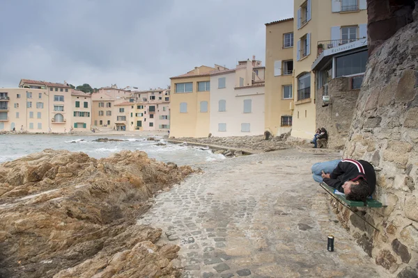 Nábřeží v saint-tropez — Stock fotografie