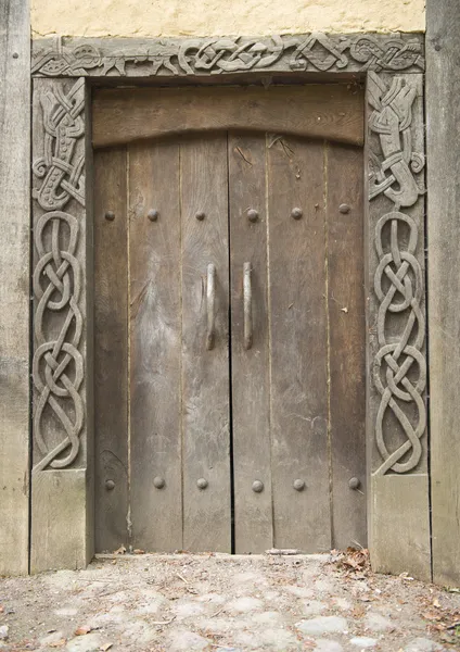 Viking door — Stock Photo, Image