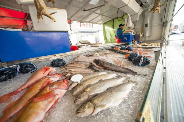 Рыбный рынок Бергена — стоковое фото
