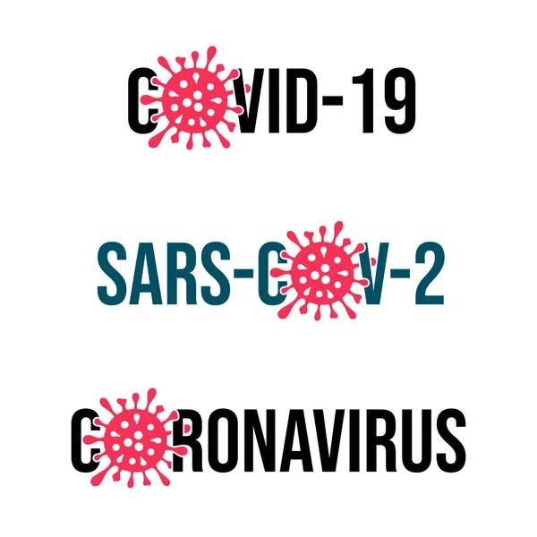 Omicron Variant, SARS-CoV-2 Virus, New COVID-19 variant, Coronavirus, stylized red and black symbol Omicron cell. Vector bacterium — Vetor de Stock