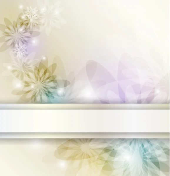Eleganter floraler Hintergrund mit Platz für Text, Format eps10 — Stockvektor