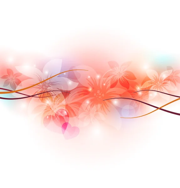 Elégant fond floral, format eps 10 — Image vectorielle
