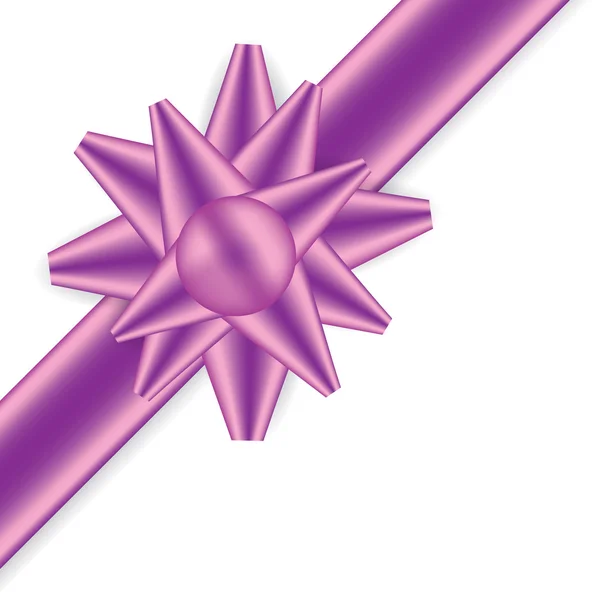 Festlig lila hörnet båge — Stock vektor
