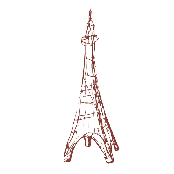 Эскиз Эйфелевой башни — стоковый вектор
